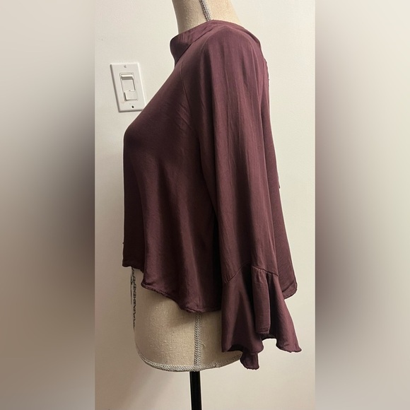 Don’t Ask Why Blouse Burgundy OS - Picture 2 of 10
